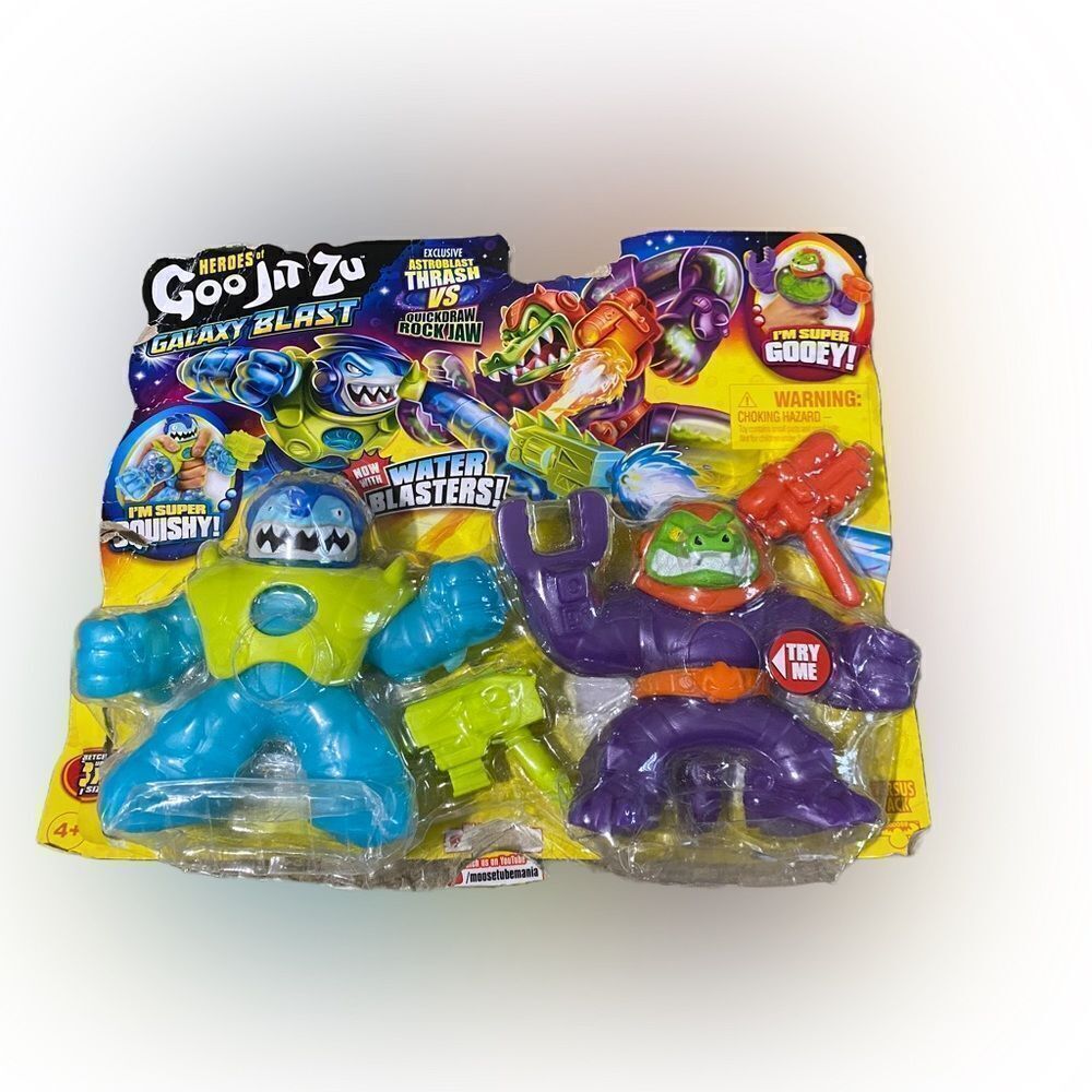 Goo Jit Zu Galaxy Blast S6 Versus PK Astroblast Vs Quickdraw Action Figures NWT